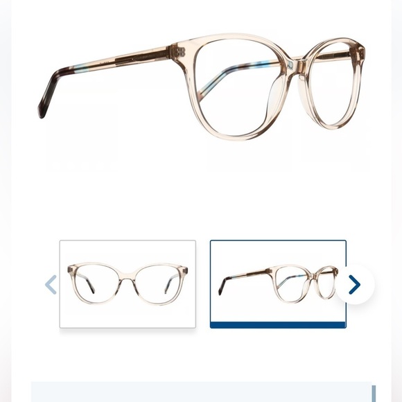 Christian Siriano Sophie Eyeglasses Frames 53-17-140 Demo Lenses Cracked NWOT - Picture 2 of 7